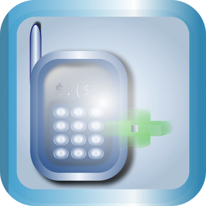 Telefono cellulare icona immagine vettoriale