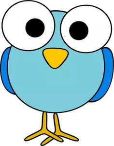 Grote blauwe eyed vogel afbeelding