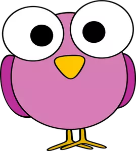 Illustration de Purple grand oiseau eyed