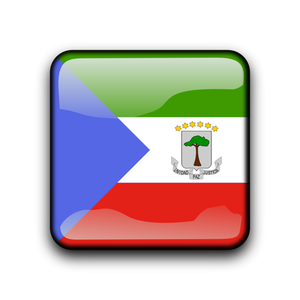Equatorial Guinea flag button