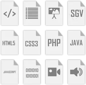 Gráficos vectoriales de iconos de diseño web gris con la esquina doblada