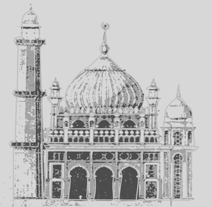 Mezquita de gris