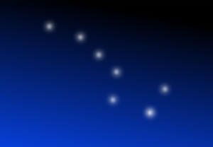 Store Bjørn stjerne constellation bakgrunn vektortegning
