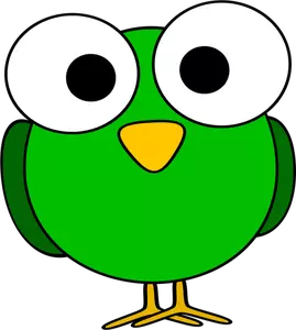 Image de l'oiseau eyed grand vert