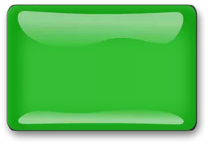 Glanzende groene vierkante knop vector illustraties