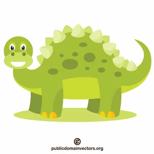 Green dinosaur cartoon clip art | Public domain vectors