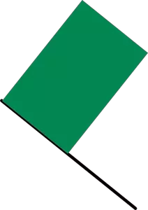 Vector illustraties van groene vlag