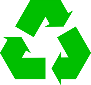 Ilustración de icono ecológico verde