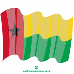 De nationale vlag van Guinee