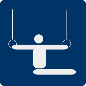 Imagine vectorială de gimnastică pictogramă