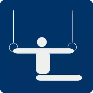Vektorbild av gymnastik piktogram