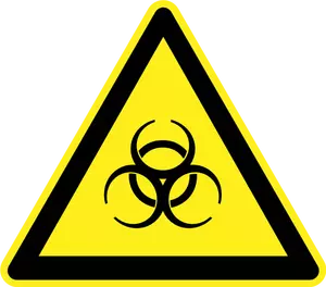 Semn de avertizare Biohazard vector imagine