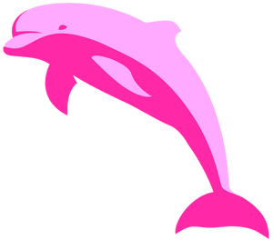 Różowy delfin