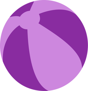 Purple beach ball
