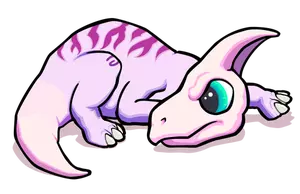 Pink dinosaurus