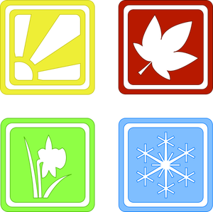 Jahreszeiten-Symbole