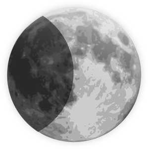 Imagine vectorială prognoza meteo culoare simbol pentru jumătate de lună