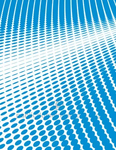 Blue halftone dots pattern vector