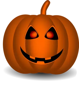 Image clipart vectoriel citrouille Halloween orange