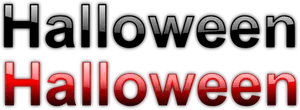 Halloween svarte og røde tegn vektorgrafikk