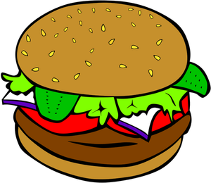 Immagine vettoriale Burger