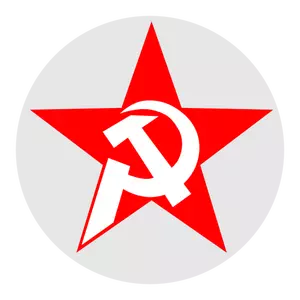 Hammer and Sickle in Star and Circle