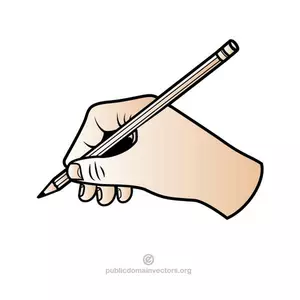Penna i en hand