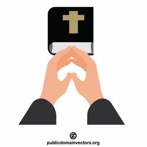 Preghiere mani e la Bibbia