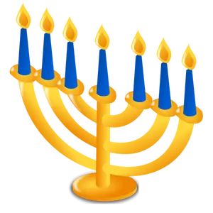 Vector illustration of Hanukkah candles