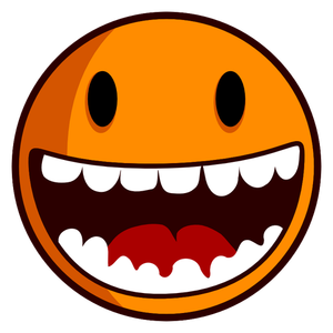 Imágenes Prediseñadas Vector de sonrisas felices con grandes dientes