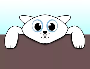Happy kitten vector graphics
