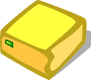 Vector image of orange hard disk drive icon