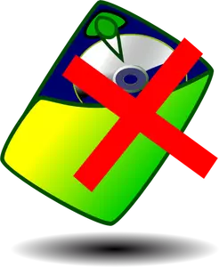 Dessin de panneau disque dur vert