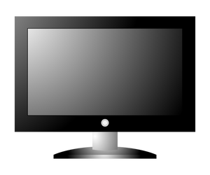 Televisione HDTV imposta immagine vettoriale