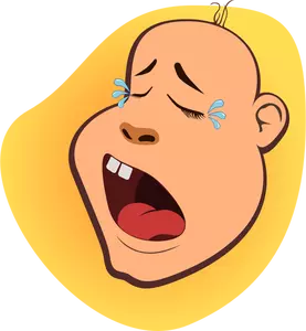 Crying baby vector image