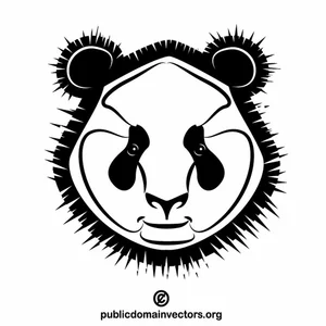 Hoofd van een pandabeer