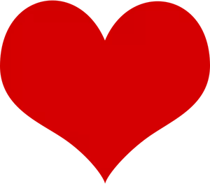 Immagine vettoriale cuore rosso