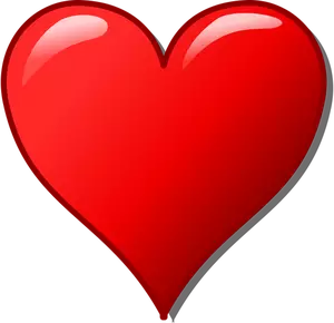 Vector image of glossy heart