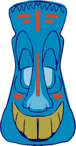 Azul Tiki vetor clip-art