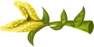 Flor amarilla miga
