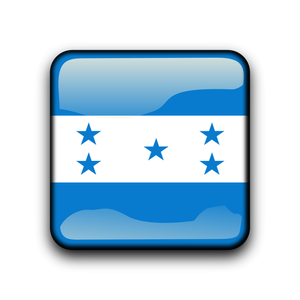 Honduras flagga knappen