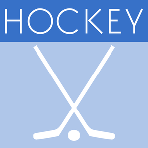 Ilustración vectorial del icono del juego del hockey