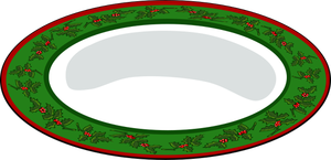 Christmas Plate Vector