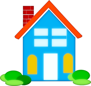 Clipart vectoriel maison colorée