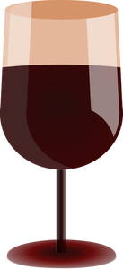 Sklo červené víno