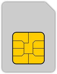 Graphiques de vecteur de carte SIM