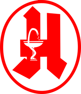 Image du vecteur mis à jour le logo apothicaire allemand