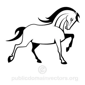 Image clipart vectoriel cheval