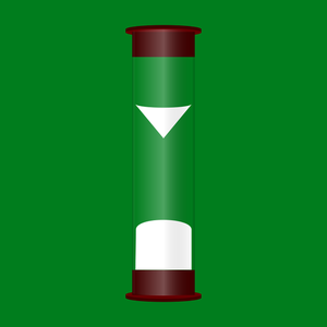 Chronometr grafiki wektorowej na zielonym tle