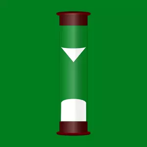 Chronometer vector graphics on green background